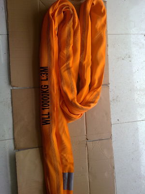 Купить Тяжелый бесконечный круглый шланг полиэстер WLL 10T EN1492-2 Мягкий оранжевый online manufacture