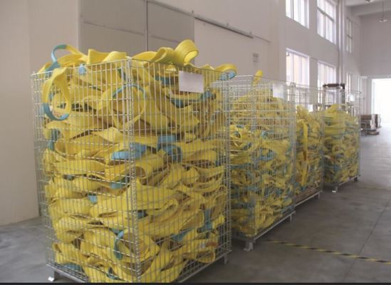 Купить Желтый полиэстеровый плоский строп из США, 4 дюйма, строп «глаз-в-глаз» ASMEB30.9 online manufacture