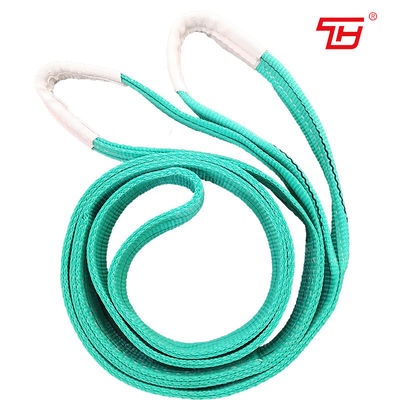 Купить слинг Webbing 100% полиэстер зеленого цвета ширины 2T 60mm с глазами плоских или Becket online manufacture